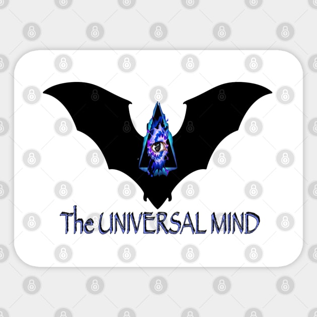 The Universal Mind Bat Sticker by ZerO POint GiaNt